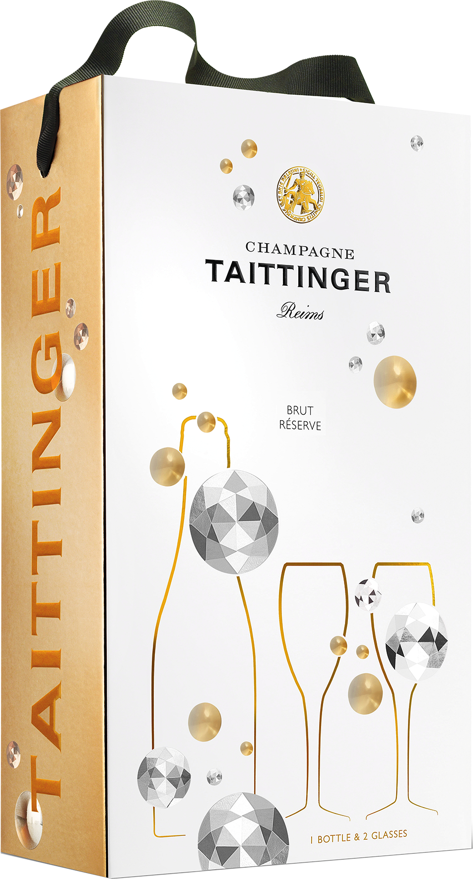 Brut Réserve + 2 Champagner-Gläser Set