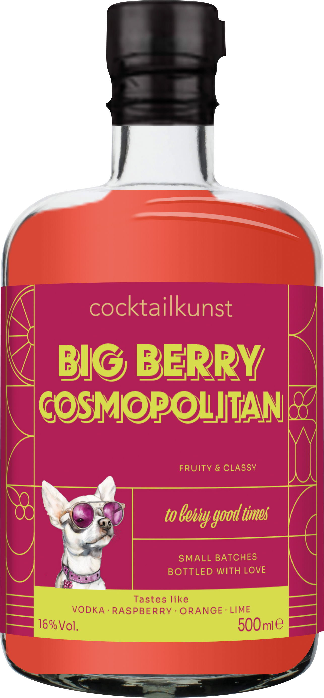 Cocktailkunst Big Berry Cosmopolitan