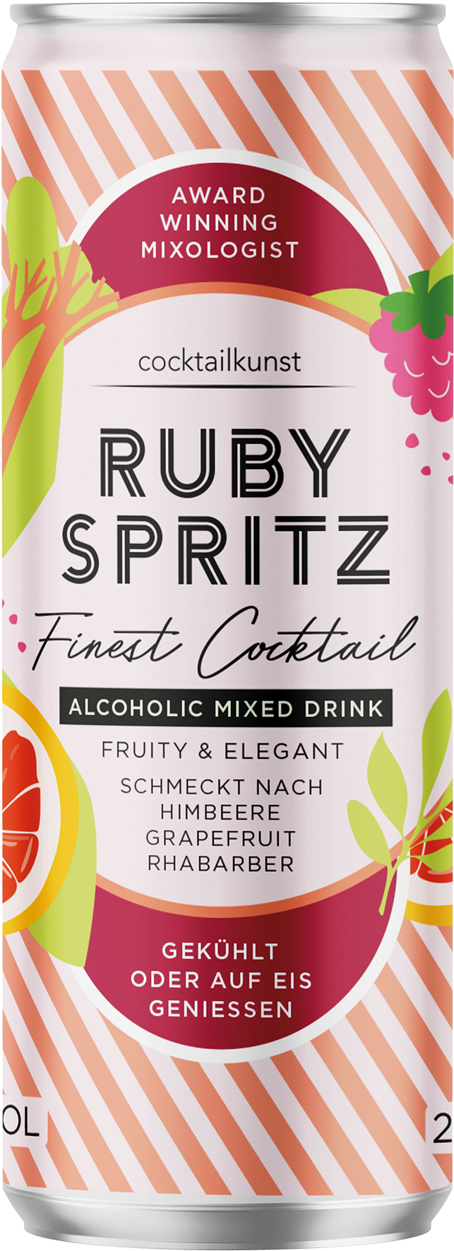 Cocktailkunst Ruby Spritz